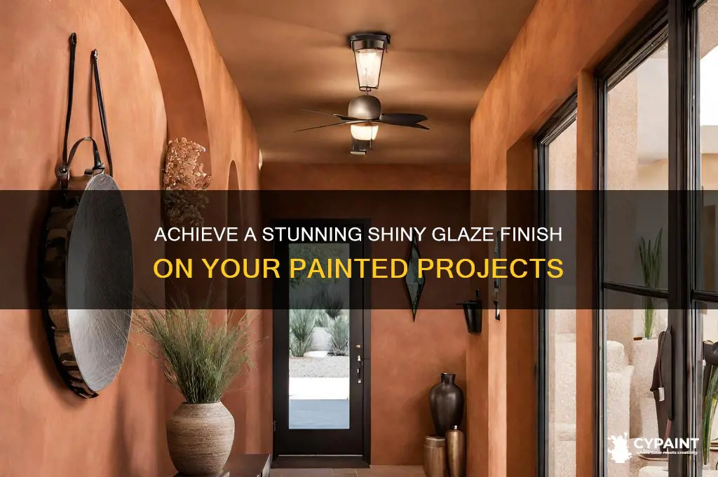 how to add a shiny glaze on paint