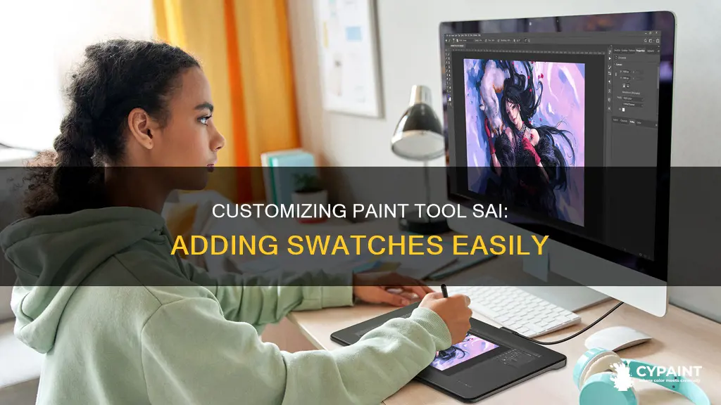 how to add a swatch in paint tool sai