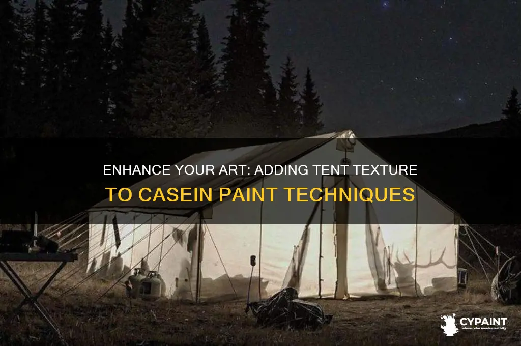 how to add a tent to casein paint