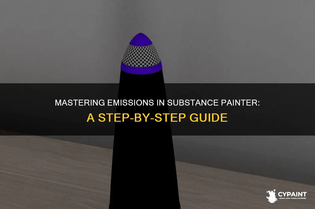 how to add an emissions in substance painter