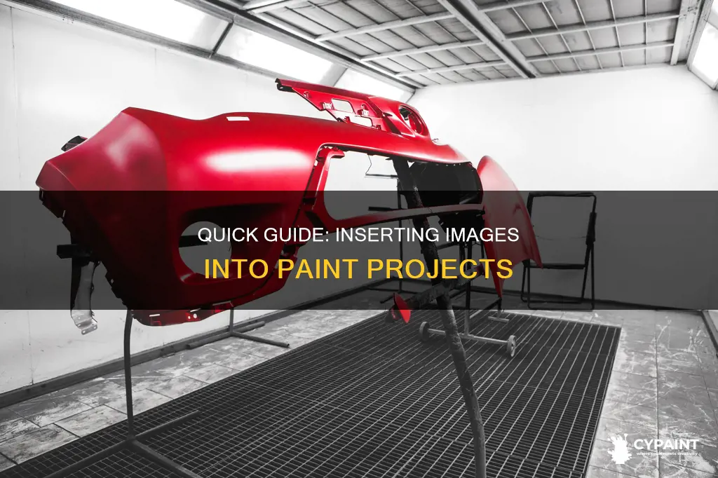 how to add an image itno a paint project