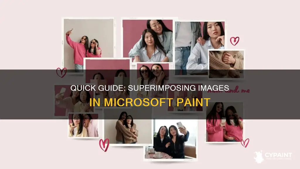 how to add an image on another image paint