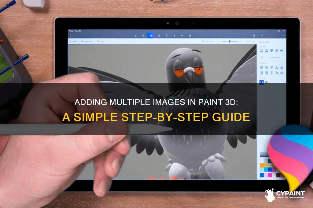how to add another image in paint 3d
