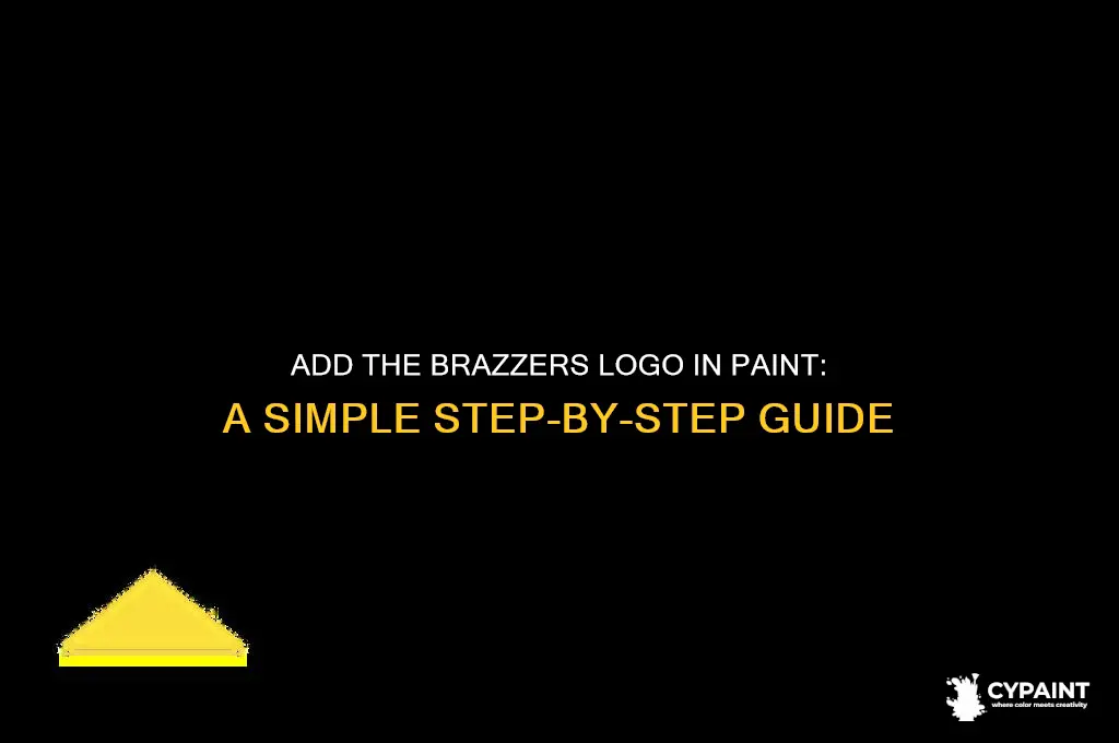 how to add brazzers logo in paint