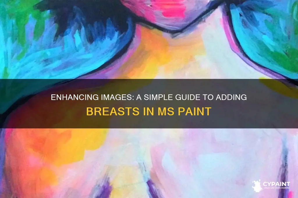 how to add breasts with microsoft paint
