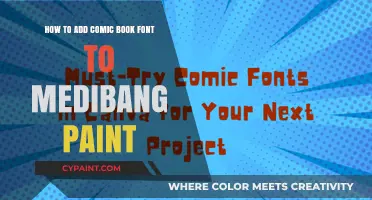 Using Comic Book Font in Medibang Paint: A Simple Guide