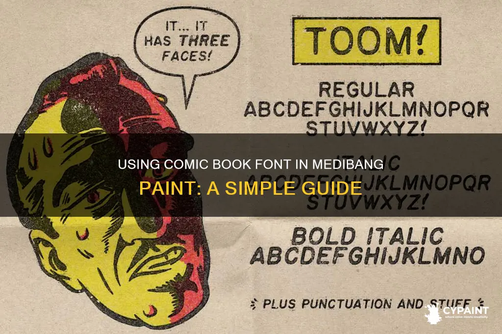 how to add comic book font to medibang paint