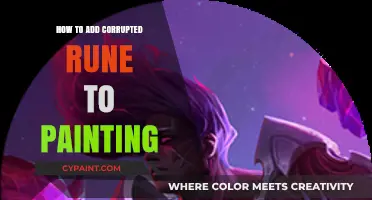 Reviving Art: Adding Corrupted Runes to Paintings for Mystical Effects