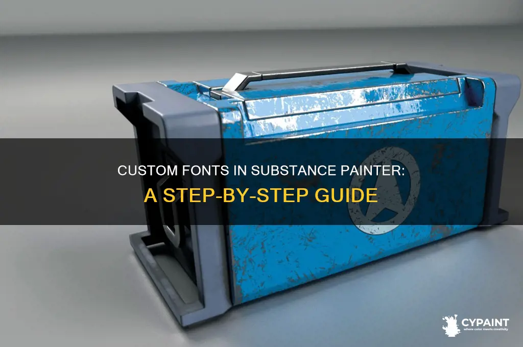 how to add custom fonts to substance painter