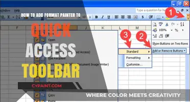 Quick Access Toolbar: Adding Format Painter with Ease
