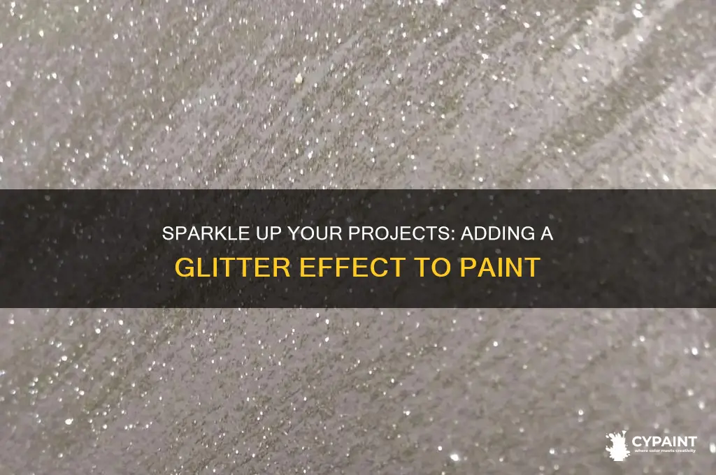 how to add glitter effect to paint