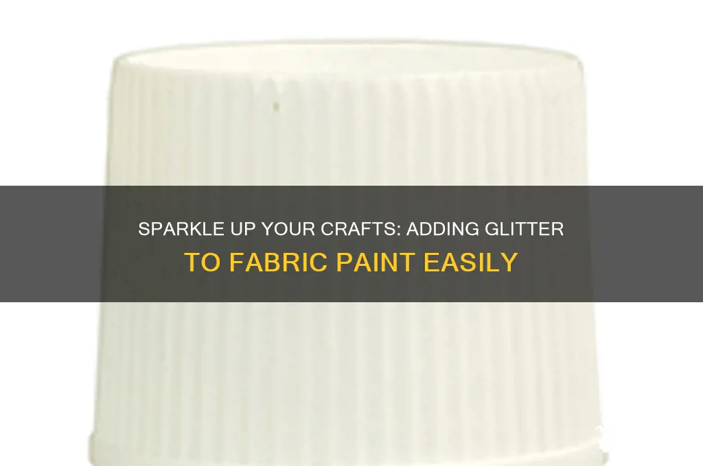 how to add glitter to fabric paint