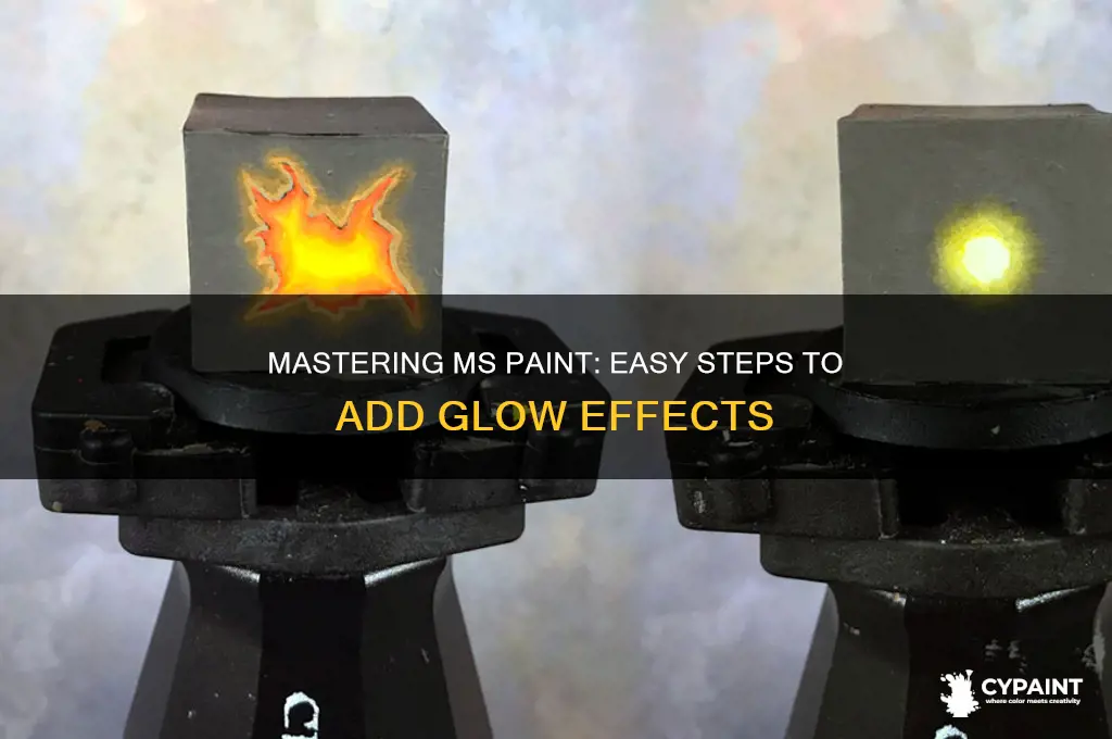 how to add glow in ms paint