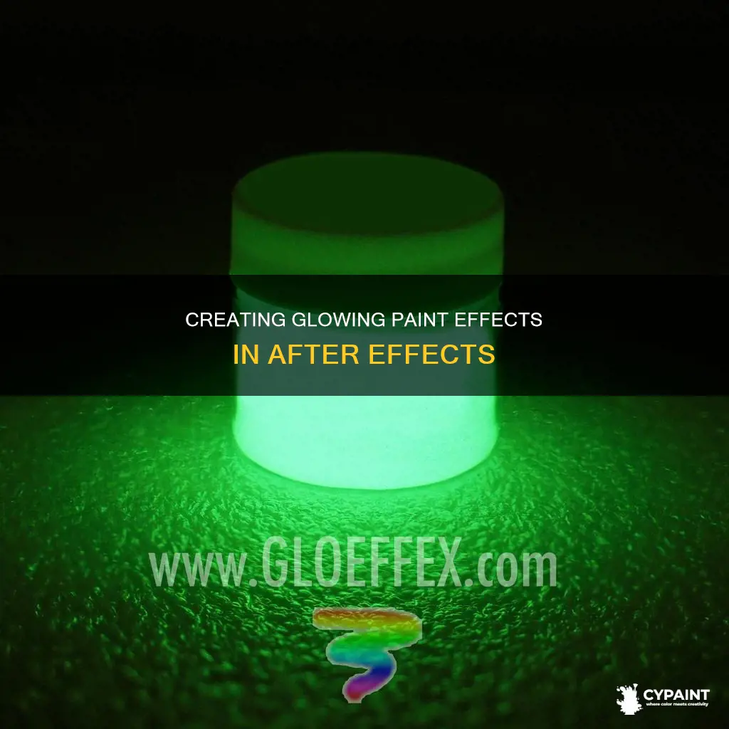 how to add glow to paint in after effects