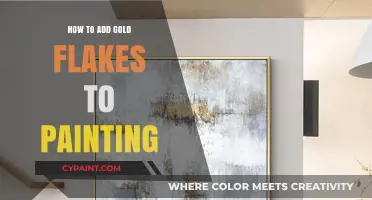 Enhance Your Art: Adding Gold Flakes to Paintings Step-by-Step