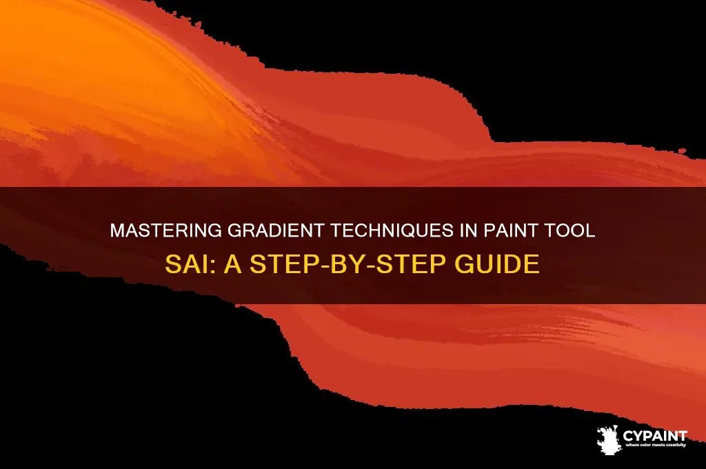 how to add gradient in paint tool sai