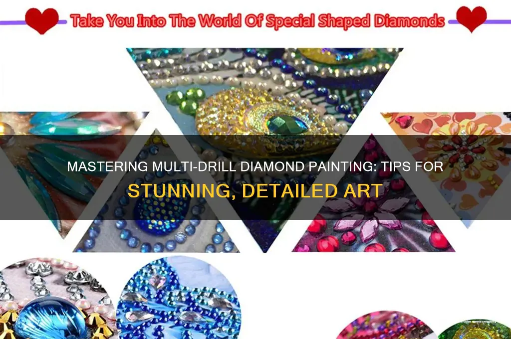 how to add multiple drills diamond painting