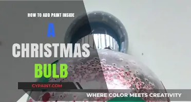 Creative DIY: Adding Paint Inside Christmas Bulbs for Festive Decor