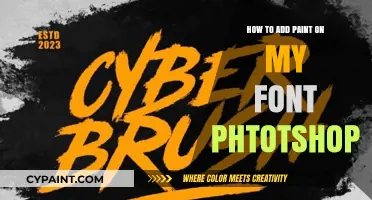 Mastering Font Customization: Adding Paint Effects in Photoshop Easily
