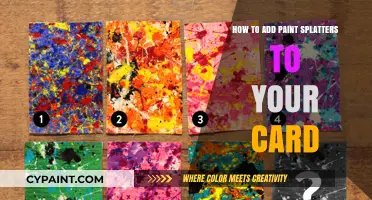 Creative Card Crafting: Adding Vibrant Paint Splatters to Your Designs