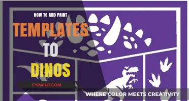 Creative Dino Decor: Adding Paint Templates to Your Prehistoric Pals