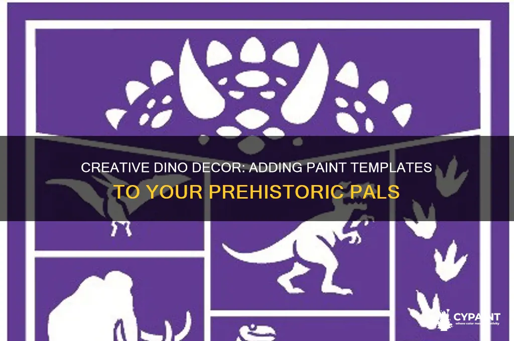 how to add paint templates to dinos
