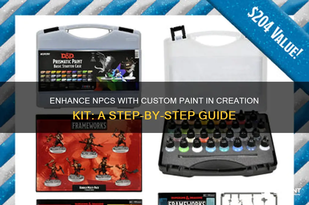 how to add paint to a npc in creation kit