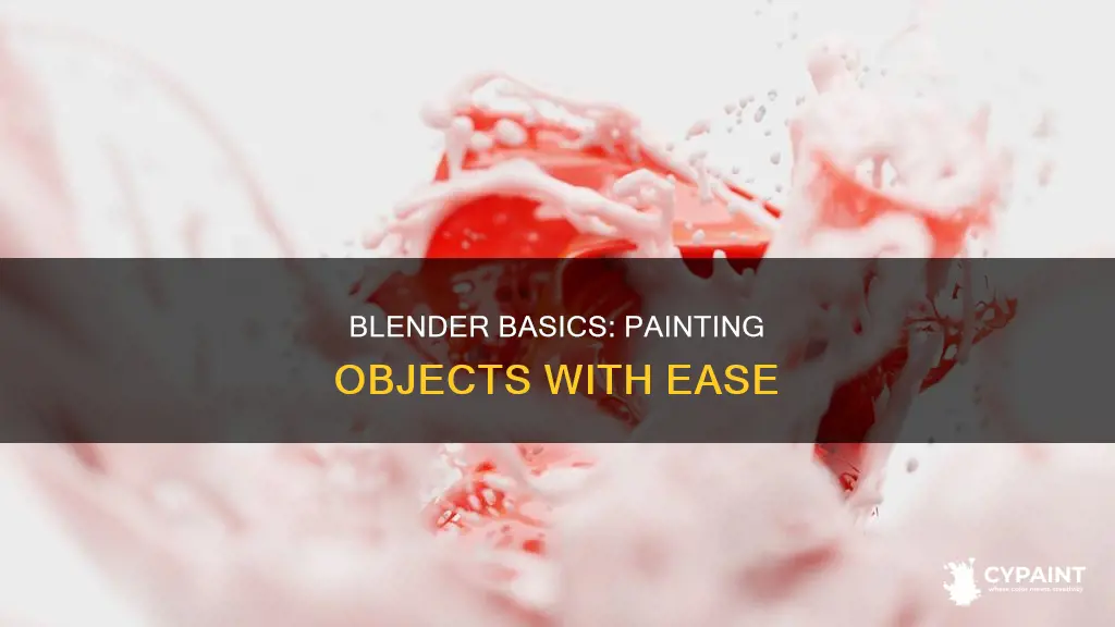 how to add paint to an object in blender