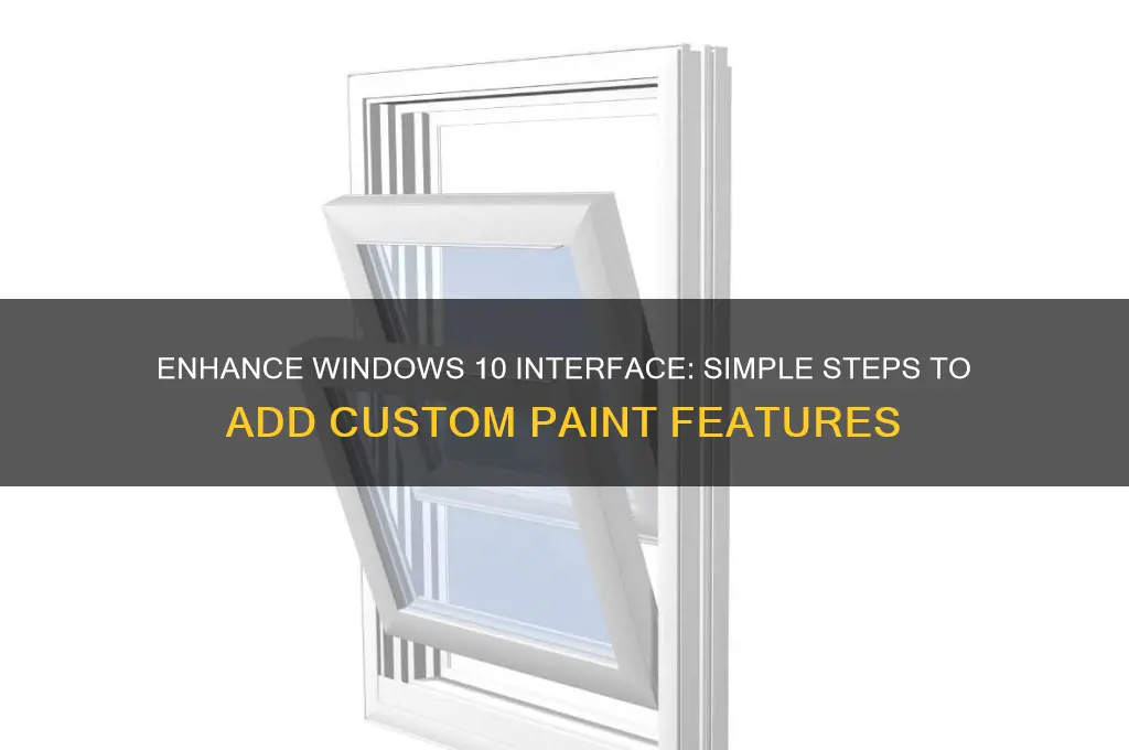 how to add paint to windfows 10