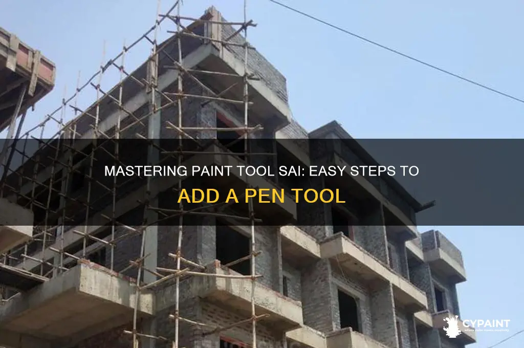 how to add pen in paint tool sai