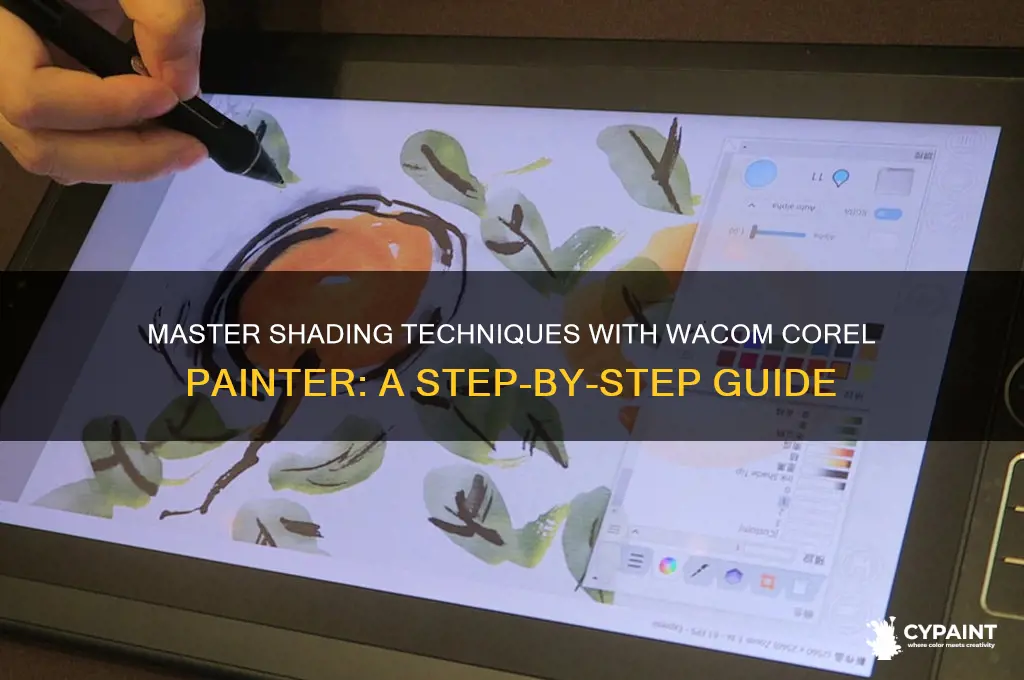 how to add shading with wacom corel painter