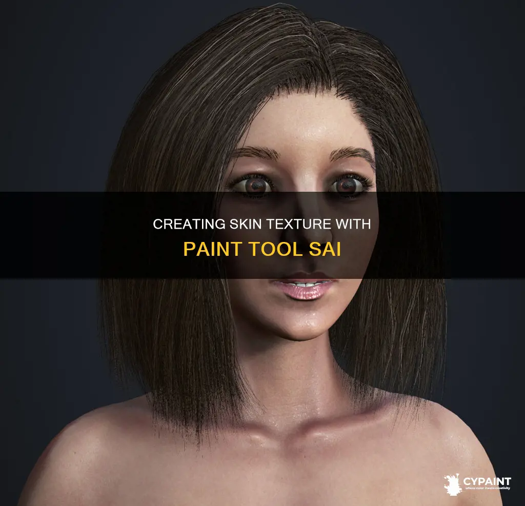 how to add skin texture in paint tool sai