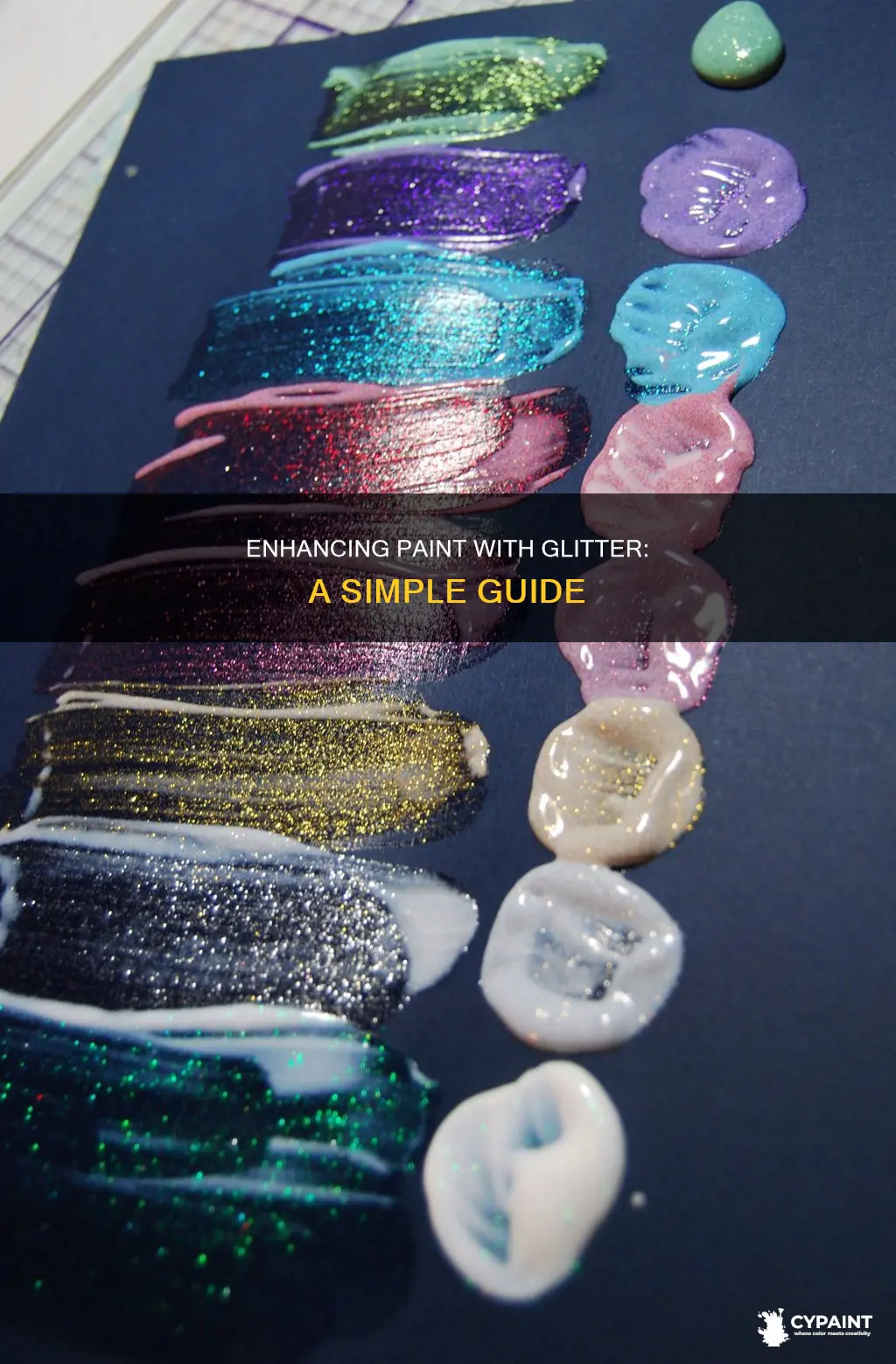 how to add small amount of glitter to paint