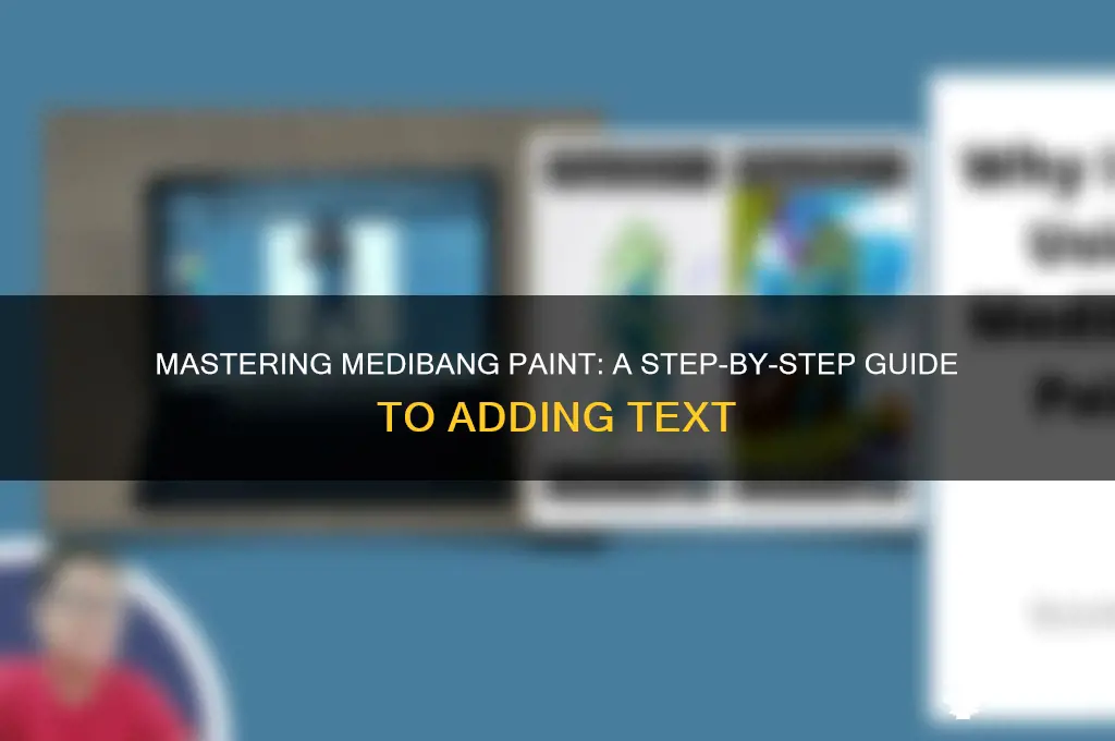 how to add text in medibang paint