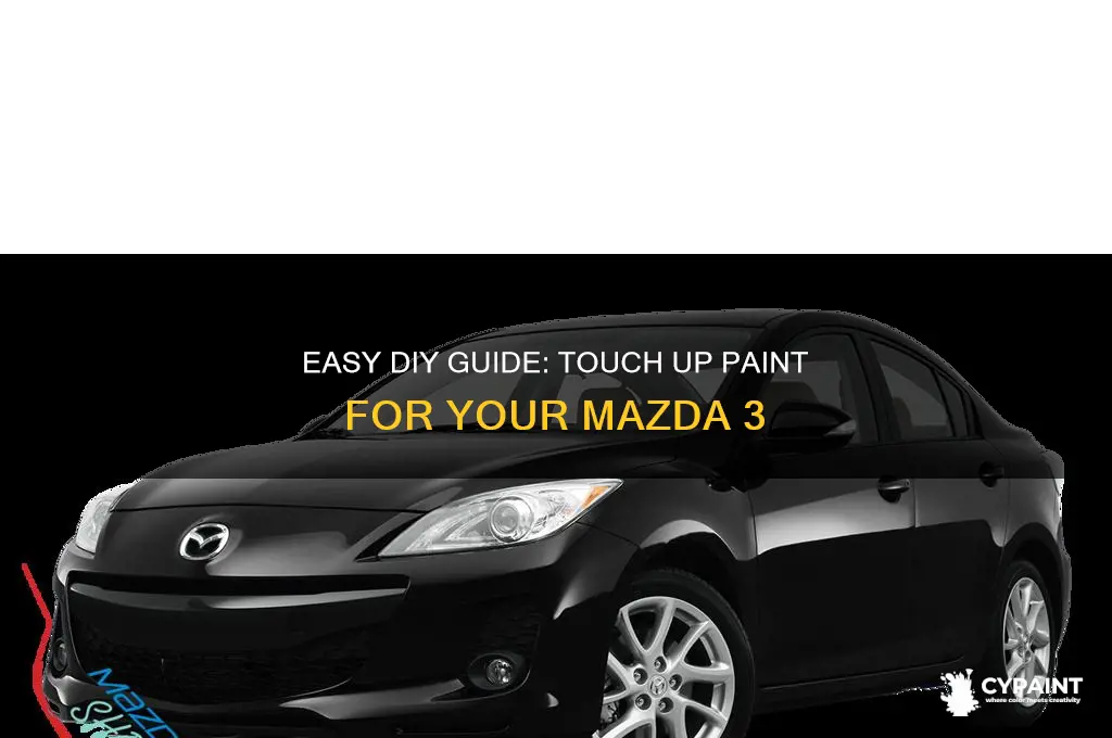 how to add touch up paint mazda 3