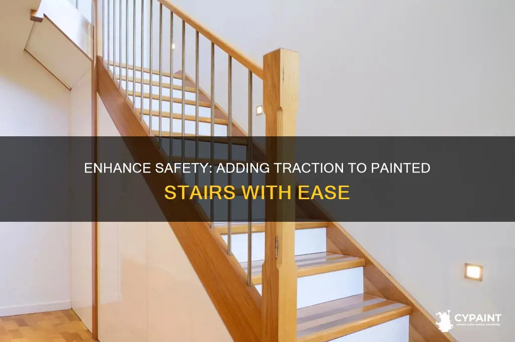 how to add traction to painted stairs