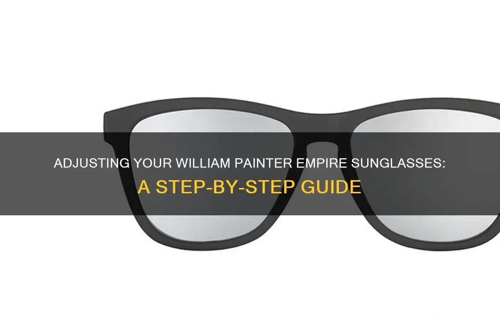 how to adjust william painter empire sunglasses