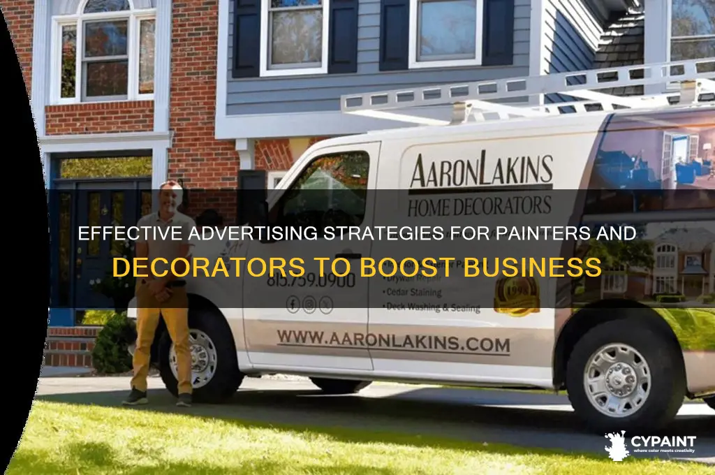 how to advertise as a painter and decorator