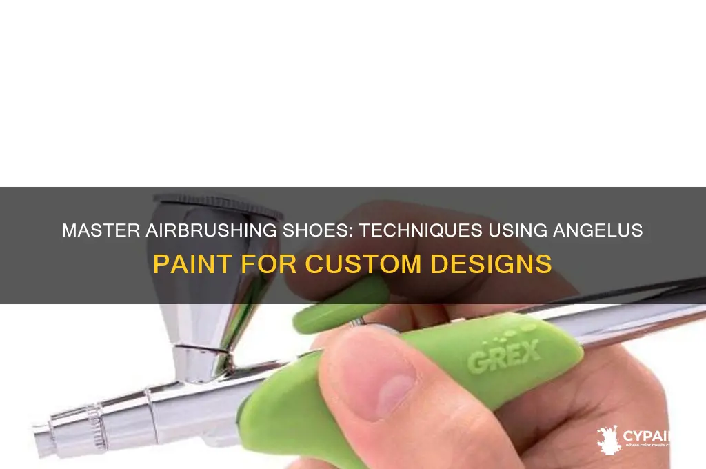 how to airbrush shoes with angelus paint