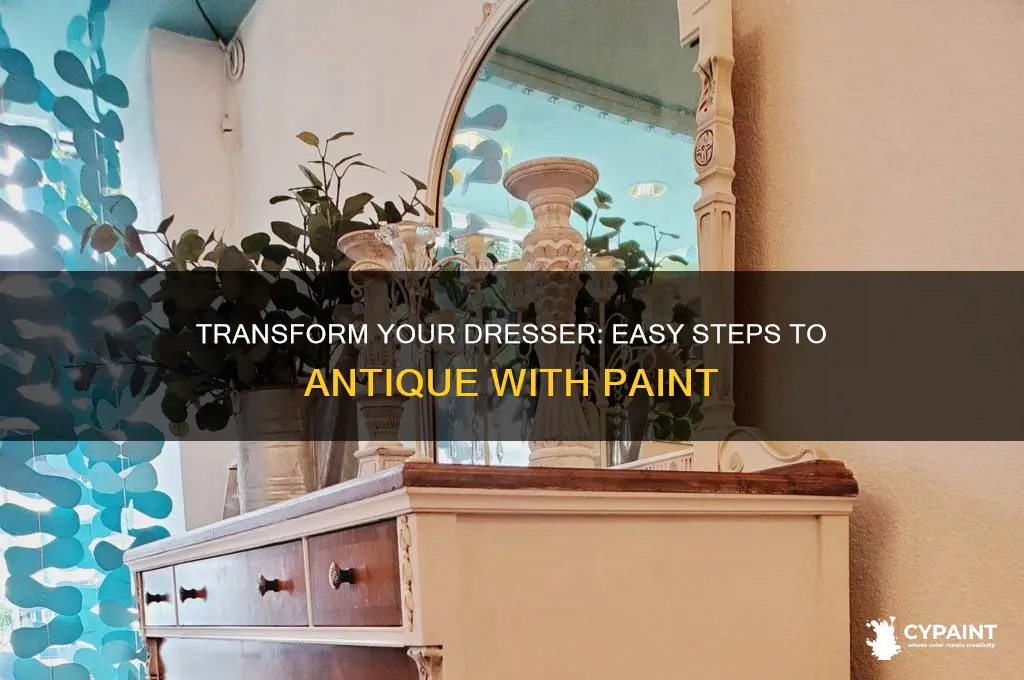 how to antique a dresser with paint