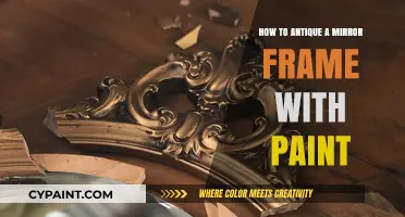 Transform Your Mirror Frame: Easy Antiquing Techniques with Paint