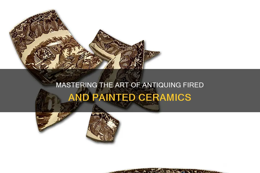 how to antique fired and painted ceramics