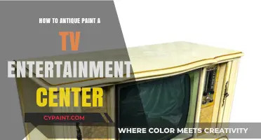 Transform Your TV Entertainment Center with Antique Paint Techniques