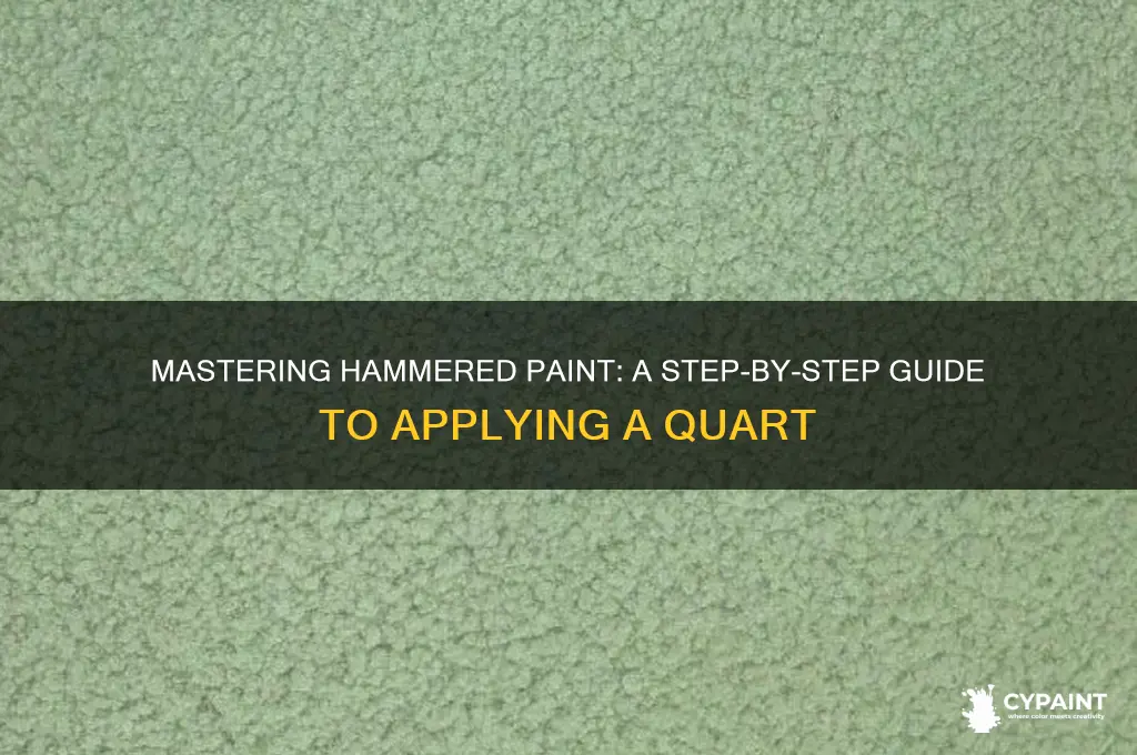 how to apply a quart of hammered paint