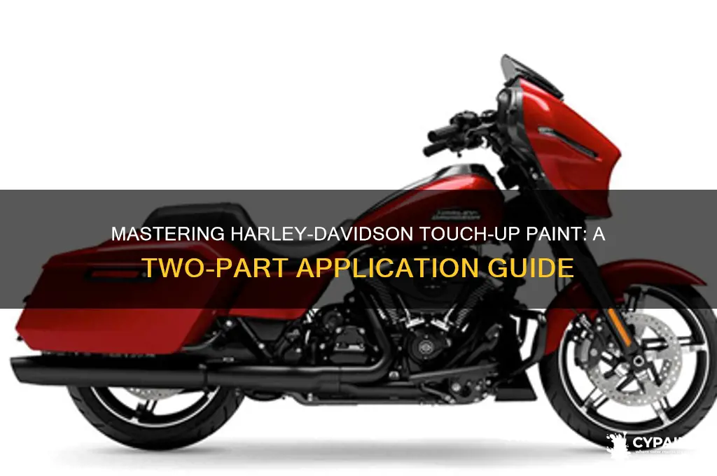 how to apply a two-part touch up paint for harley-davidson