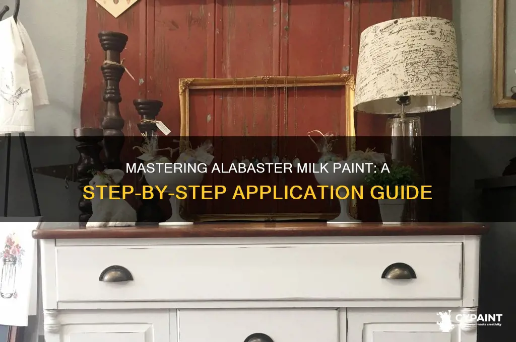 how to apply alabaster milk paint pint