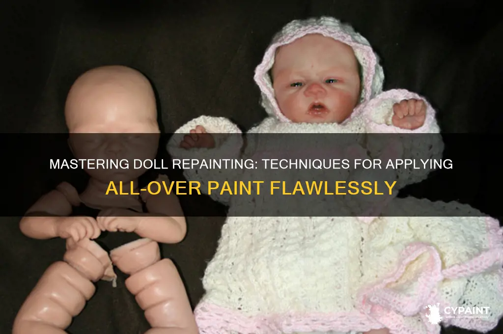 how to apply all over paint on dolls