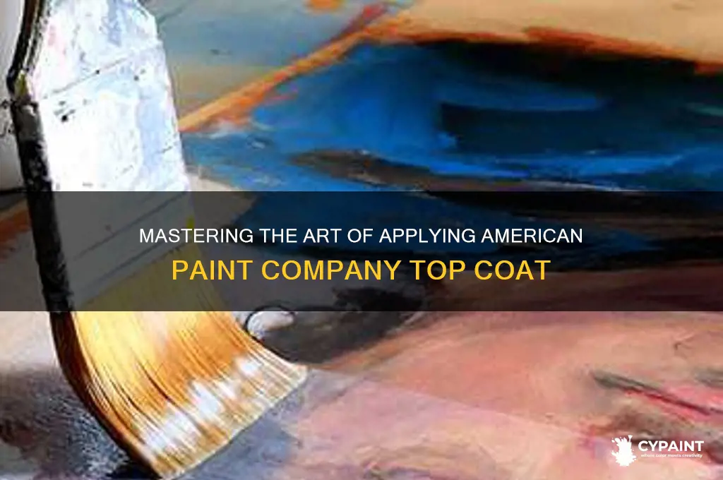 how to apply american paint company top coat