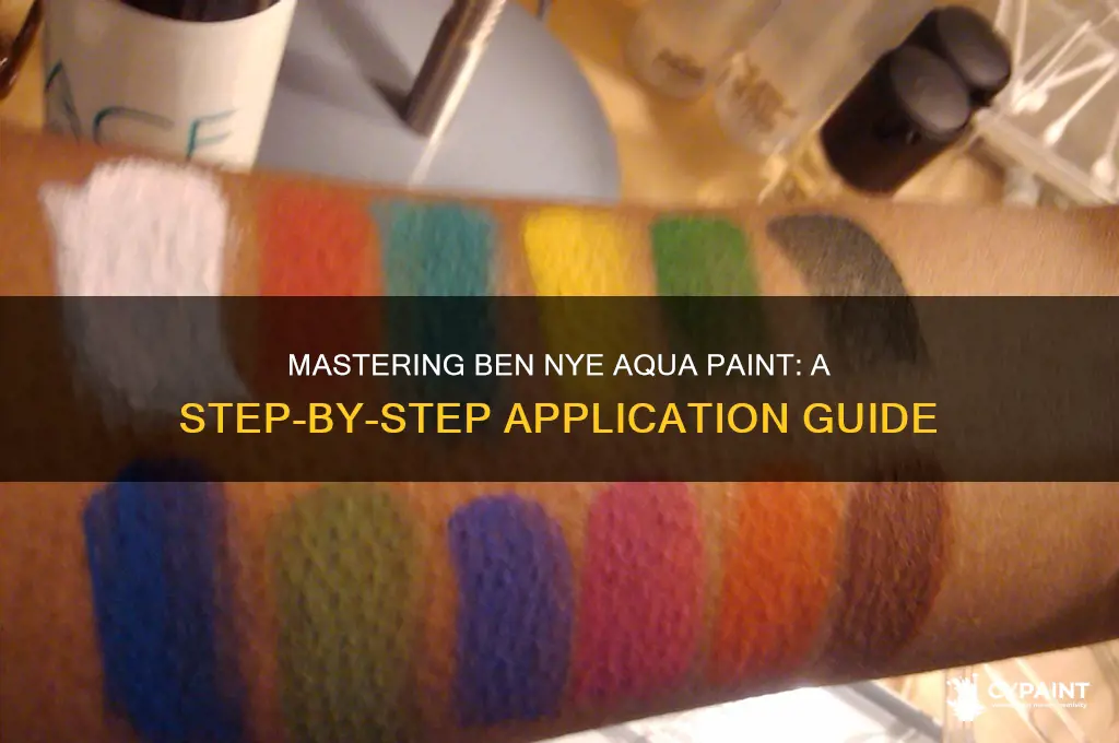 how to apply ben nye aqua paint