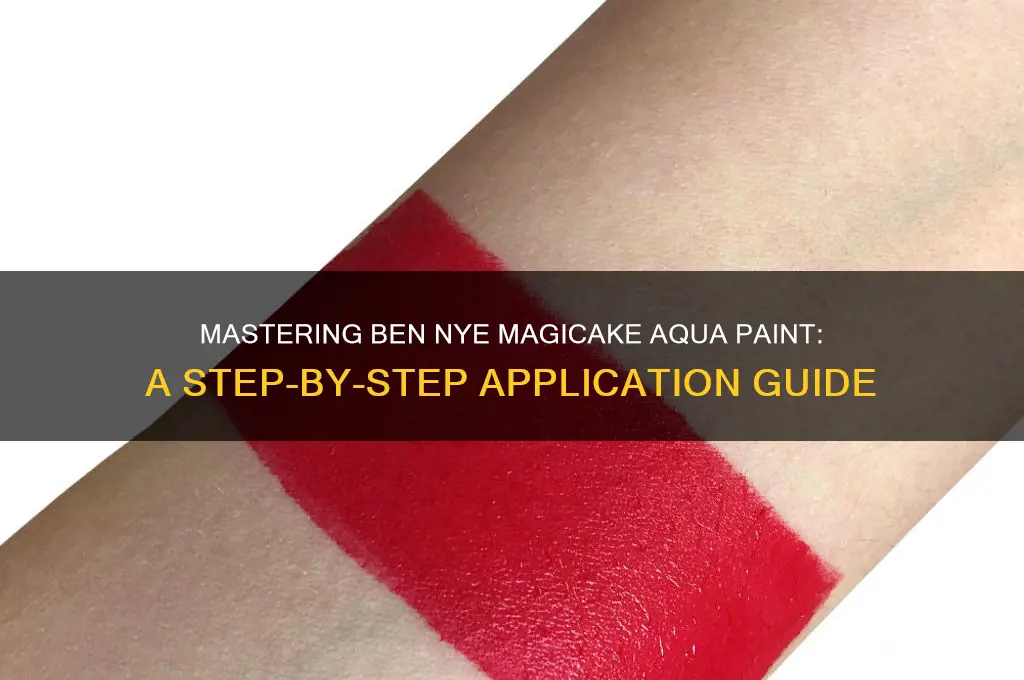 how to apply ben nye magicake aqua paint